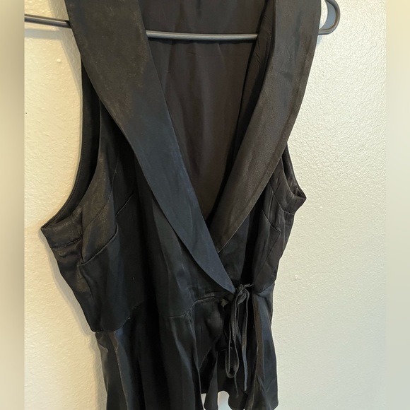 Free People Satin Wrap Blouse - Picture 4 of 6